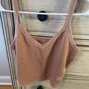American Eagle waffle knit tank top